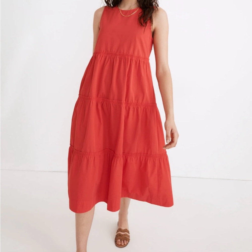 Madewell Bright Red maxi dress